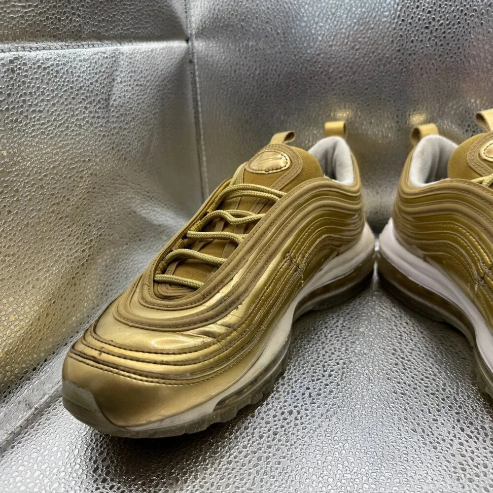 Size 9.5 Nike Air Max 97 Low Womens‎ Olympic Gold Athletic Sneaker CJ0625-700